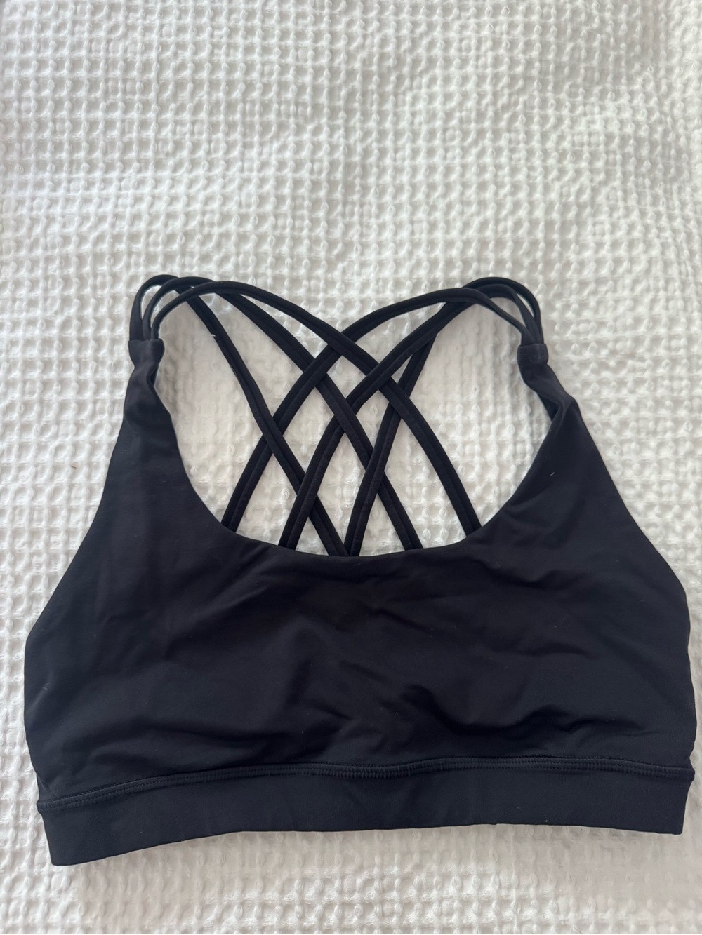 Lululemon Strappy Back Black Sports Bra